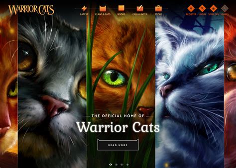 Warrior cats website - Warrior Cats Website by Kids Industries. Nominee - Mar 15, 2019. Warrior Cats Website. Kids Industries. The official home of Warrior Cats by Erin Hunter. Whether you want to find the latest news, content and videos, or dive into the amazing new store, this is the place for you.